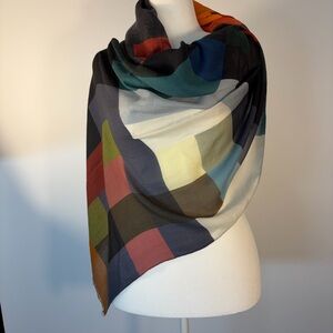 Akris Multicolor Patterned Men's Scarf